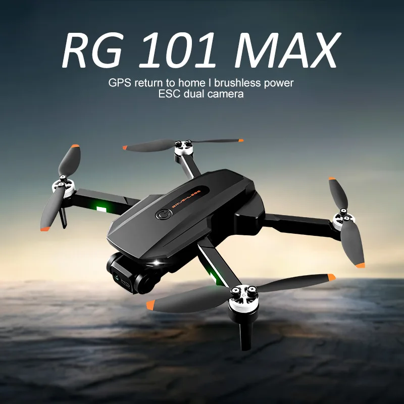 Novo rg101 max uav drone gps profissional de longo alcance para evitar obstáculos com câmera 4k dupla hd fpv fotografia aérea brinquedo presente