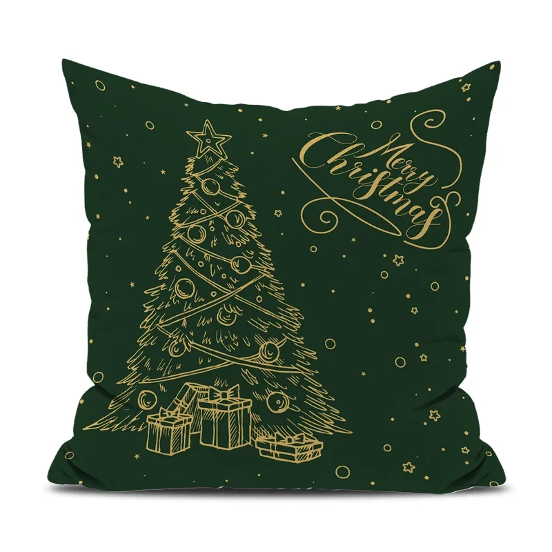 Decorative Cushions for Sofa Christmas Duplex Printing 60x60 Pillow Cover 45x45 Kawaii Cushion Ornamental Pillows Short Plush