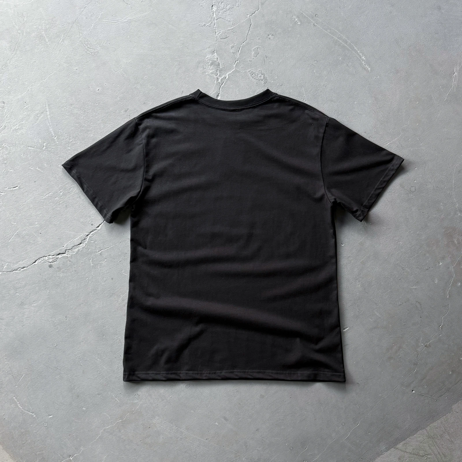 

High-Quali American Streetwear T-irt Men's round Ne ort Sve Pure Cotton Print Devil Island Faion Summer Top