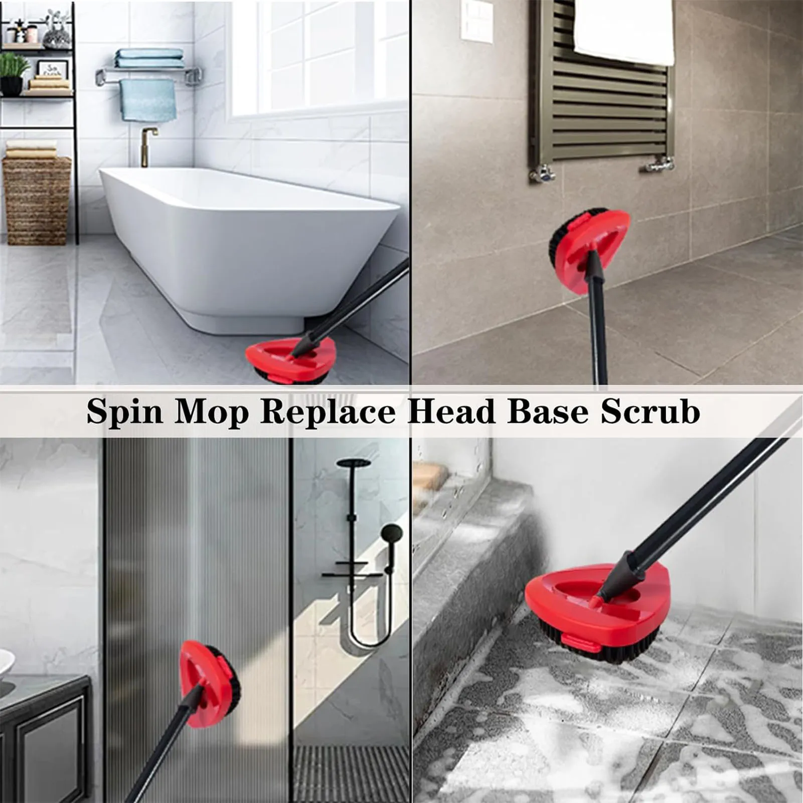 Replacement Swivel Triangle Mop Head Rotating Triangle Mop Head for Bathroom Kitchen Wall Tile Replace Mop Head Cleaning Tool