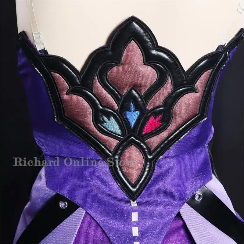 Honkai Star Rail Black Swan Cosplay Costume parrucca Anime gioco Cosplay donne Sexy Costume fantasia vestito viola parrucca scarpe Halloween Set