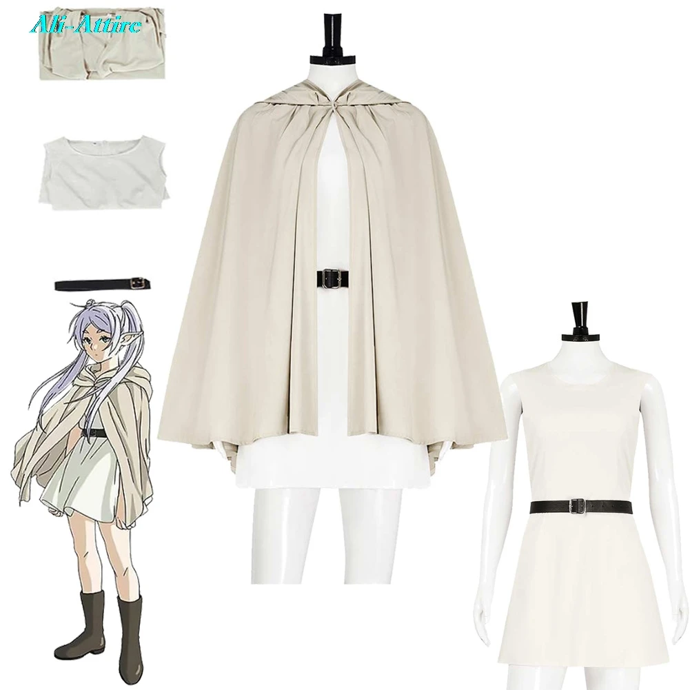 

Anime Sousou of Frieren Cosplay Frieren Clothes Top Skirt Women Party Disguise Roleplay Outfits Suit Halloween Costume Carnival