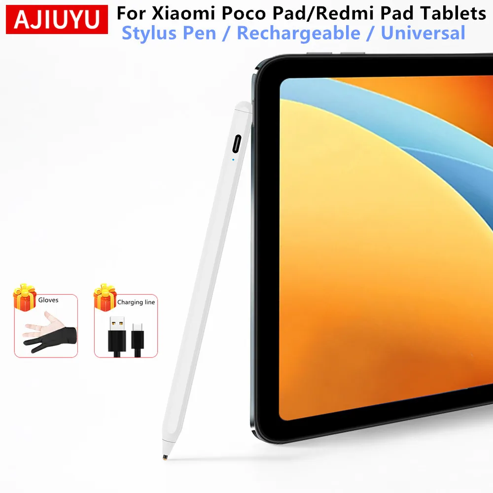 Stylus-Stift für Poco Pad C1 X1 M1 Tablet, wiederaufladbarer Stift für Xiaomi Poco Pad C1 RedMi Pad 2 9.7 SE 11 Pro 12.1 Touchscreen-Stift
