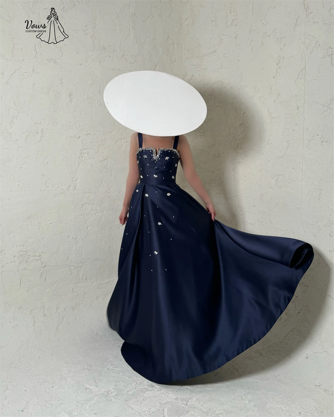 فساتين رسمية من Vows للمناسبات الخاصة Line A Robe Soiree مصنوعة حسب الطلب فساتين نسائية أنيقة للحفلات الفاخرة من قماش الساتان