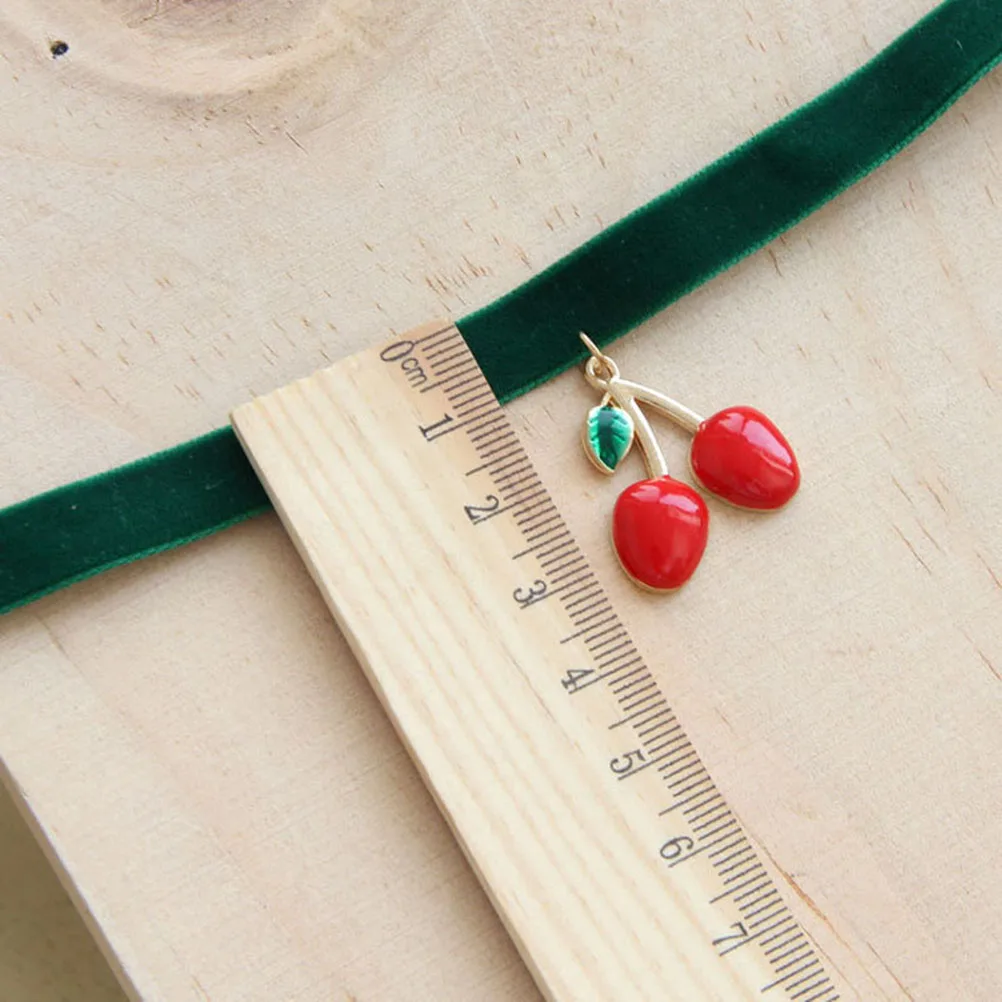 

Exquisite Cherry Necklace Adjustable Length Portable Lightweight Choker Pendant Occasions