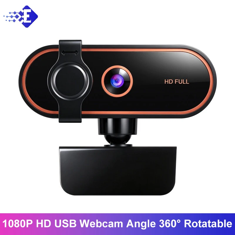Professionelle Live-Streaming-Webcam, USB 2.0, laufwerksfrei, Plug & Play, drehbar, Dual-Mikrofon mit Geräuschunterdrückung, Sichtschutz-Objektivabdeckung