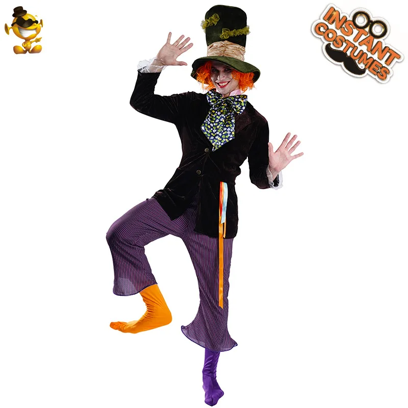 زي مهرج رجالي كبير ومضحك جديد لعام 2025، ملابس تنكرية لحفلات الهالوين، زي مسرحي تقليدي صيني للرجال مع مكياج ورقص #3