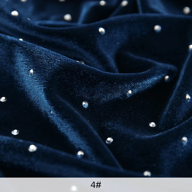 150x45cm/90cm High Quality Elastic Velvet Knitted Fabric For Evening Dresses, Stage Clothes Background Decoration Fabric TJ20611