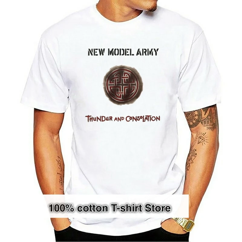 New Model Army Thunder And Consolation White T Shirt New