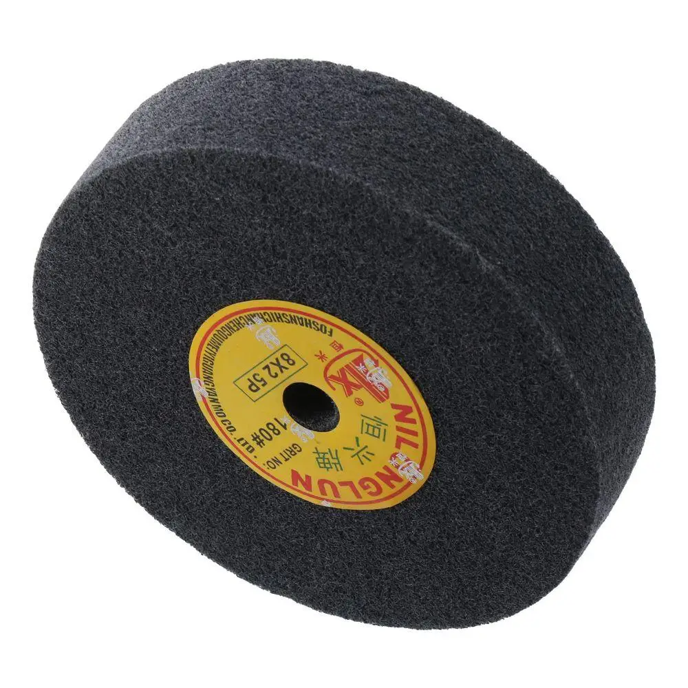 

180 Grit Nylon Fiber Wheel 16mm/0.62" 200 X 50mm Abrasive Polishing Buffing Disc Nylon Fiber,Abrasive Black