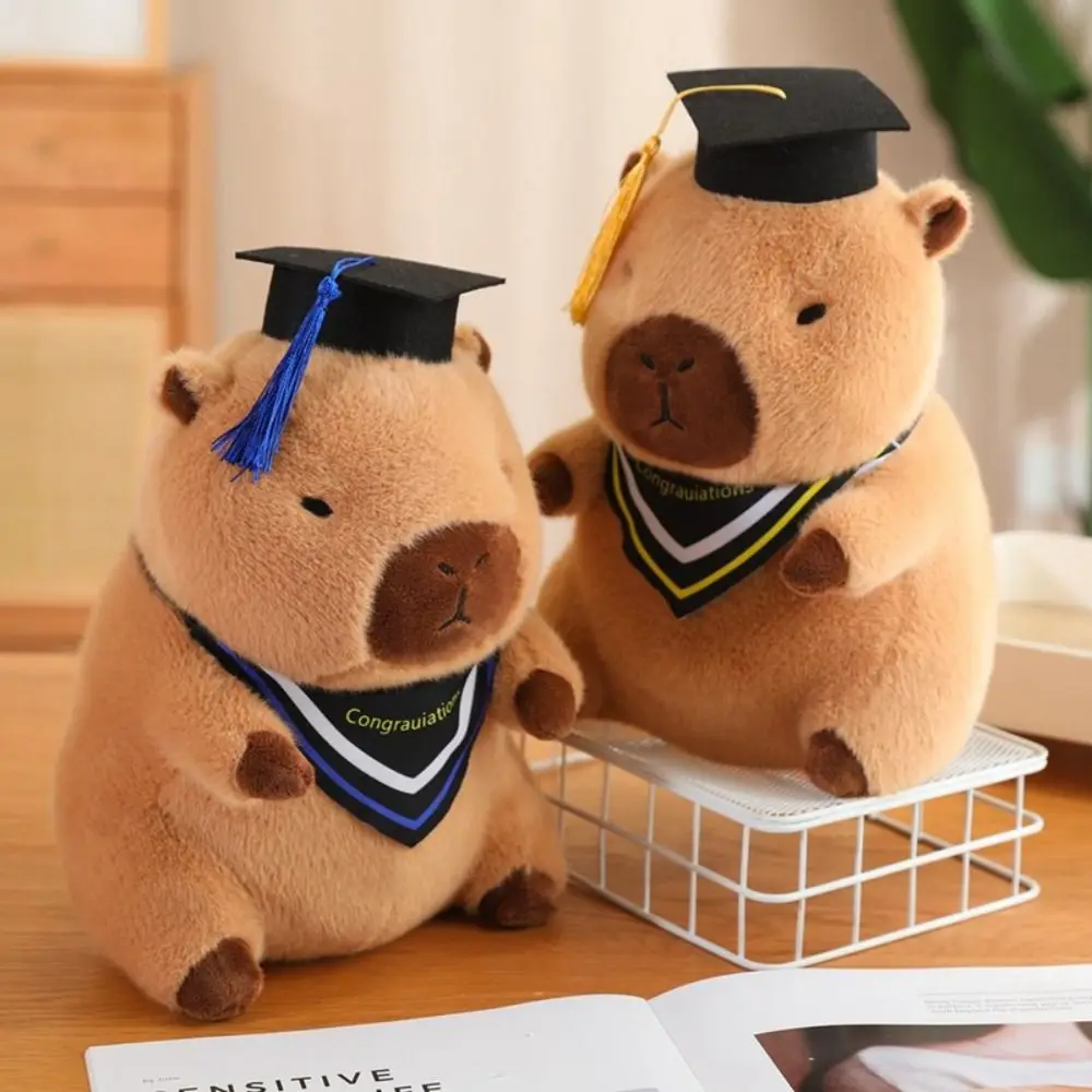 Cute Plush Cartoon Capybara Toy Doll Cosplay Bubble Stuffed Capybara Plush Toy Animals Gift for Graduates Simulation Capibara