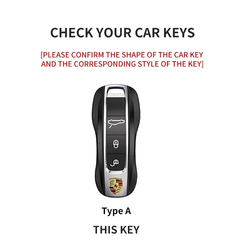 Suede Car Key Case Cover For Porsche 718 911 Panamera Cayenne Macan Boxster Cayman Car Key Protector Shell Accessories