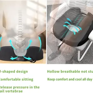 Coccix Prostata -Sitzkissen, Donut -Kissen, Ischias, Beckenboden, Druckschmerzen, Schwangerschaft, perineale Chirurgie, postpartale R. 6 Hauptverkaufsstillungskönige - №6