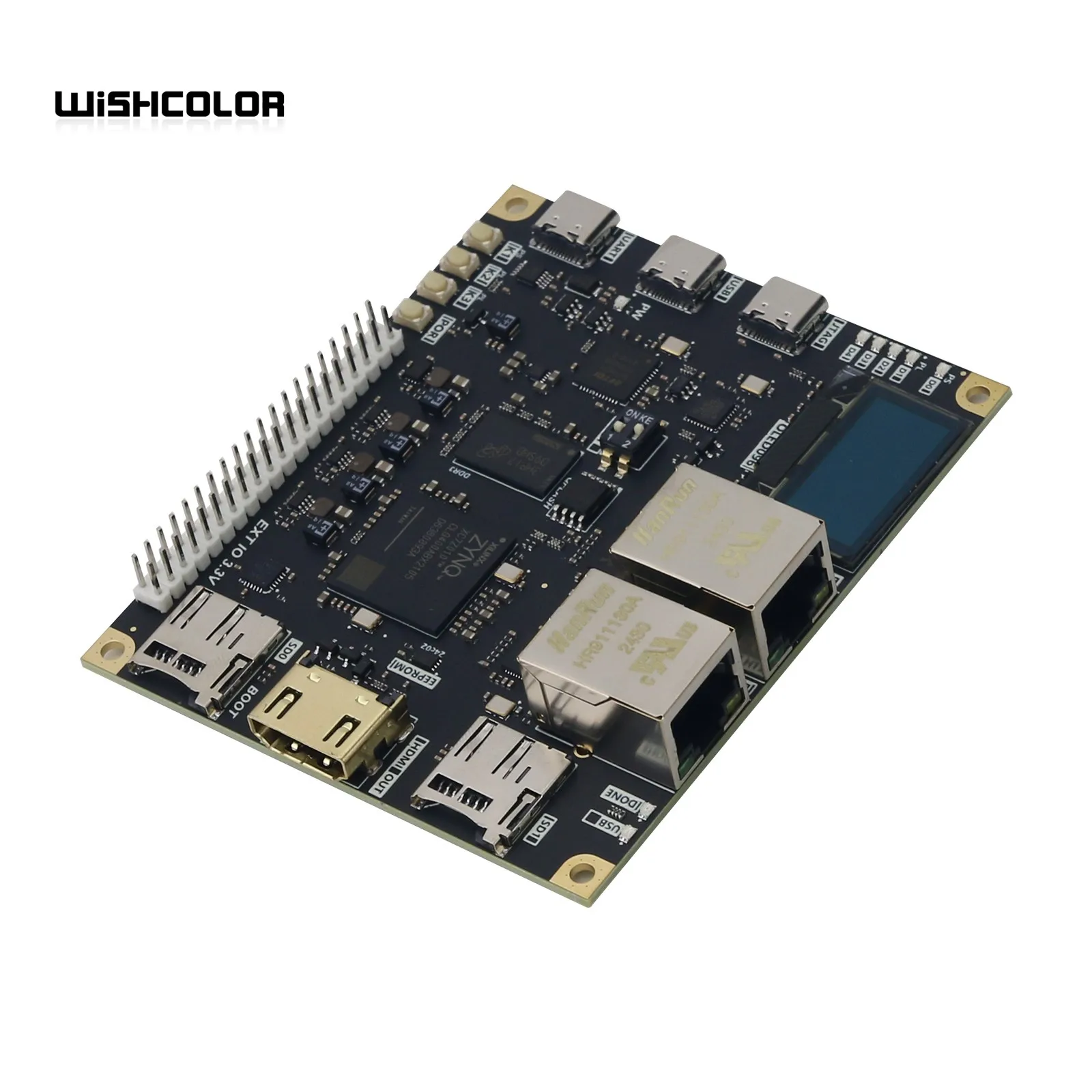 

HAMGEEK 666MHz Processor ZYNQ7010 Development Board FPGA Development Board Onboard 0.96-inch OLED for Xilinx