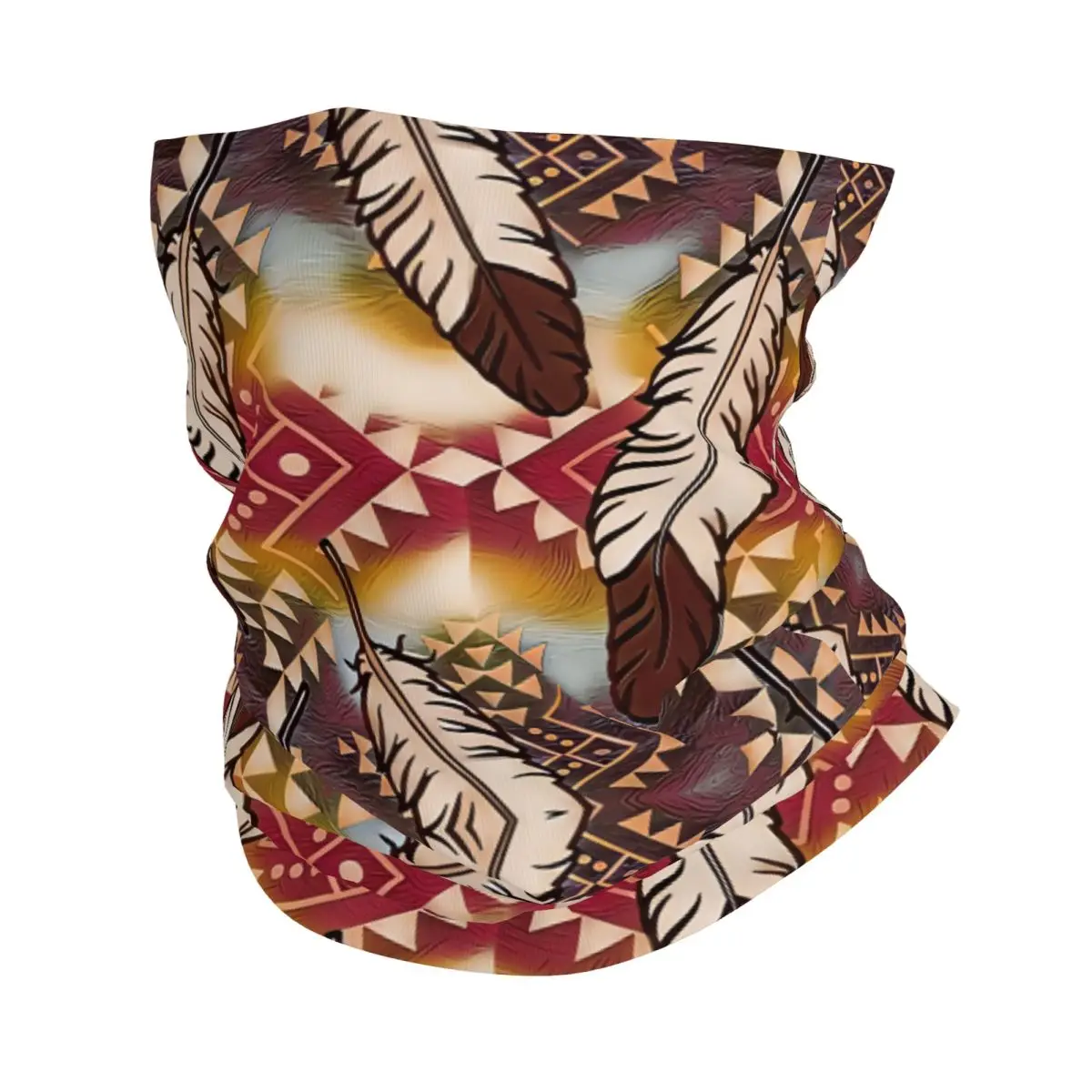 Brown Yellow Maroon Bandana Neck Gaiter Printed Balaclavas Wrap Scarf Multifunctional Cycling Running for Men Adult