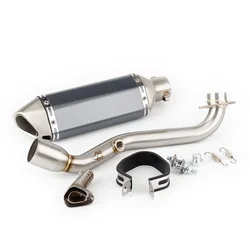 For Suzuki Burgman 400 2006 - 2016 Escape Motorcycle Exhaust Muffler With Header Link Pipe Slip - on