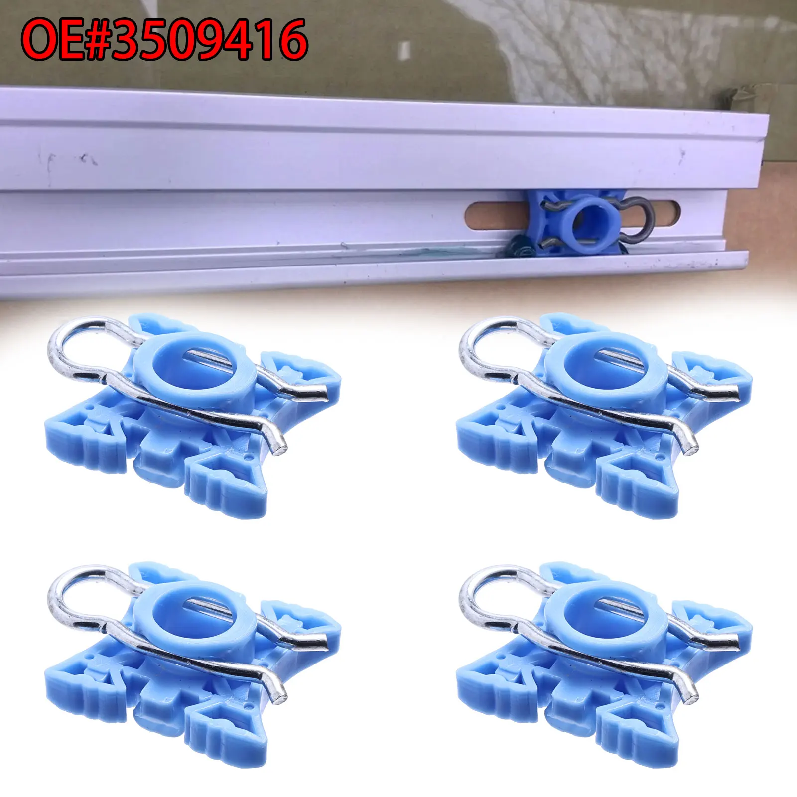 3509416 Window Regulator Sliding Pivot Clip Door Glass Channel Guide Support Slide Block for Volvo740 940 960S60S80S90V70V90XC90