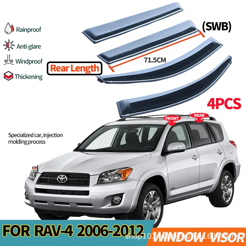 

Подходит для Toyota RAV4 ветрозащитный козырек ДЛЯ TOYOTA RAV4 2006-2012, оконный козырек