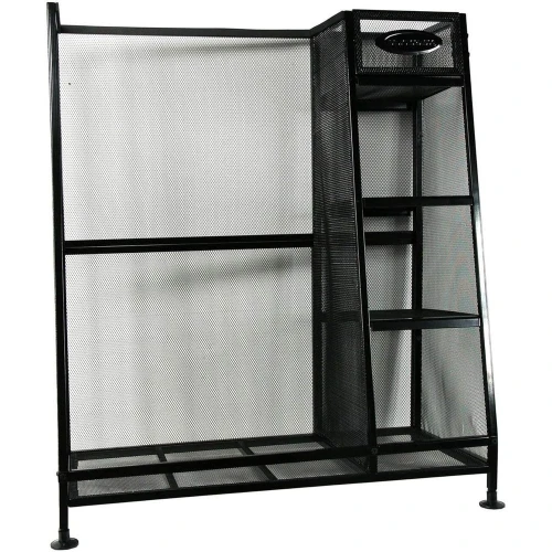 

Suncast Gol Bag & ng Equipment Heavy-Duty Metal Organizer Rack w/ 3 Storage Shelves