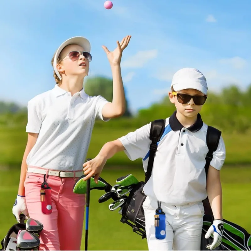 Novo pacote de cintura de golfe saco de armazenamento saco de bola portátil pode conter 3 bolas 4 seleção de cores