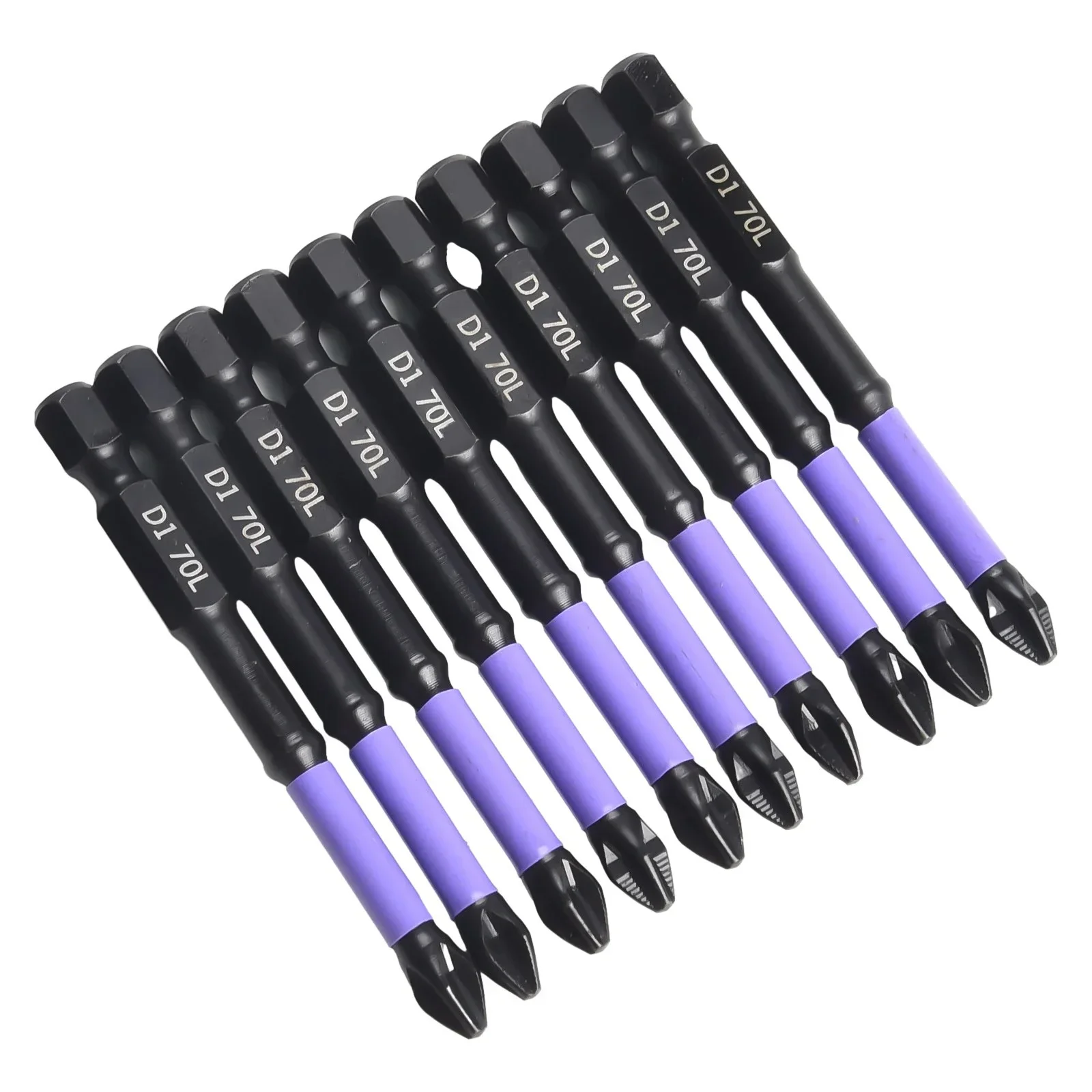 10/20pcs Non-Slip PH2 Magnetic Batch Head Cross Screwdriver Bits Hardness 25mm-150mm Impact-Drill Screwdriver Bit