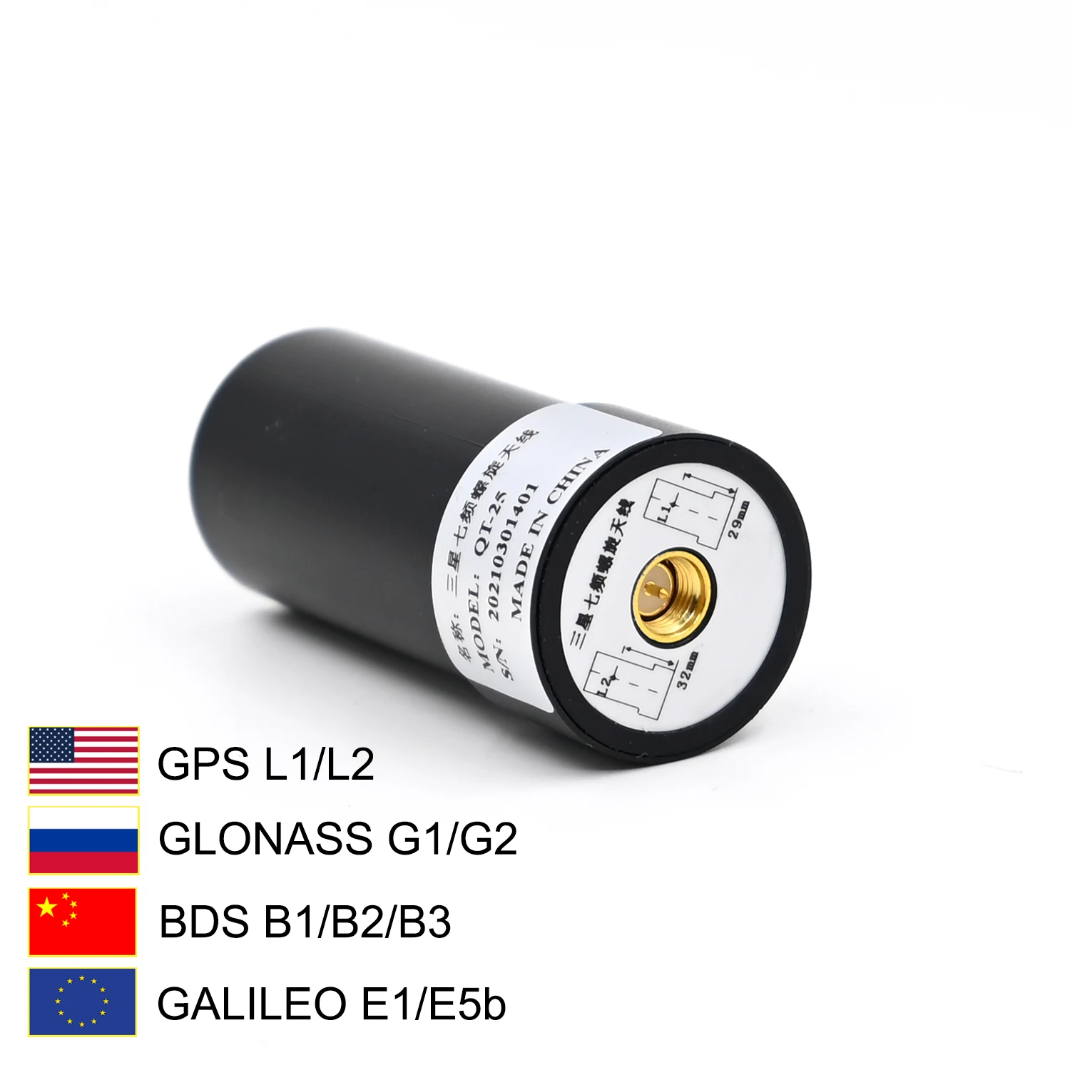 Multi-band L1 L2 RTK GPS GNSS Antenna for Drone PPK RTK zed-f9p GPS GLONASS BeiDou Galileo Antenna