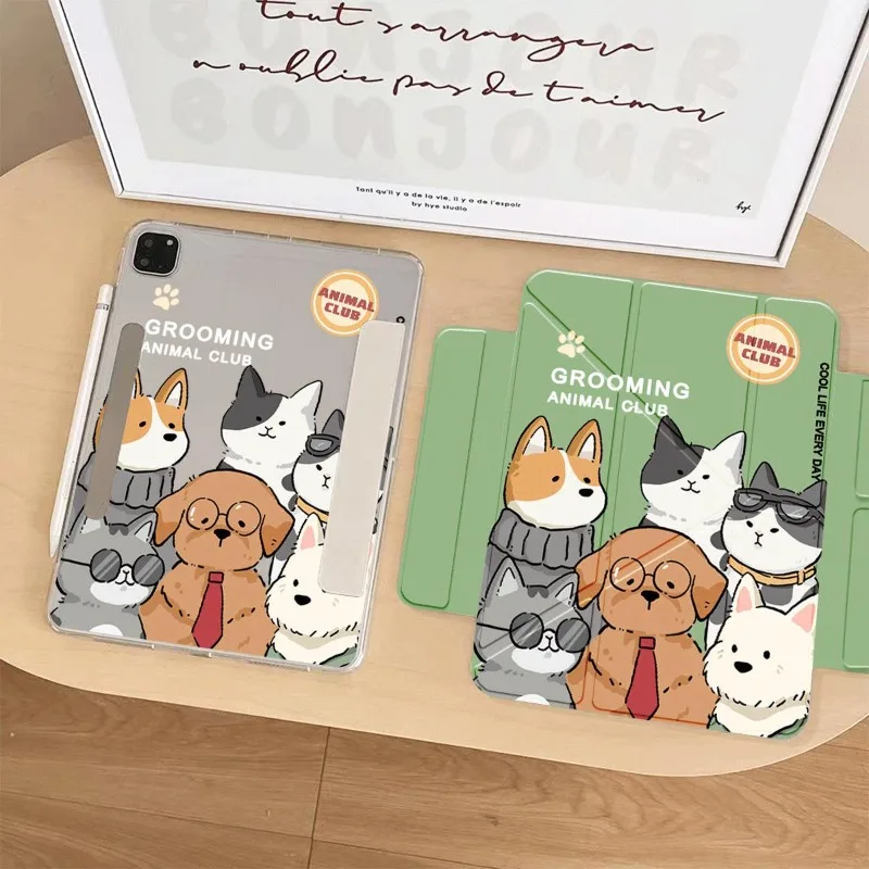 Multiple Puppies New Magnetic Attraction Fundas IPad Air 5 4 10.9 Cases 7 8 9th 10.2 Funda Cover Pro 11 2nd 3rd 4th 10th Funda