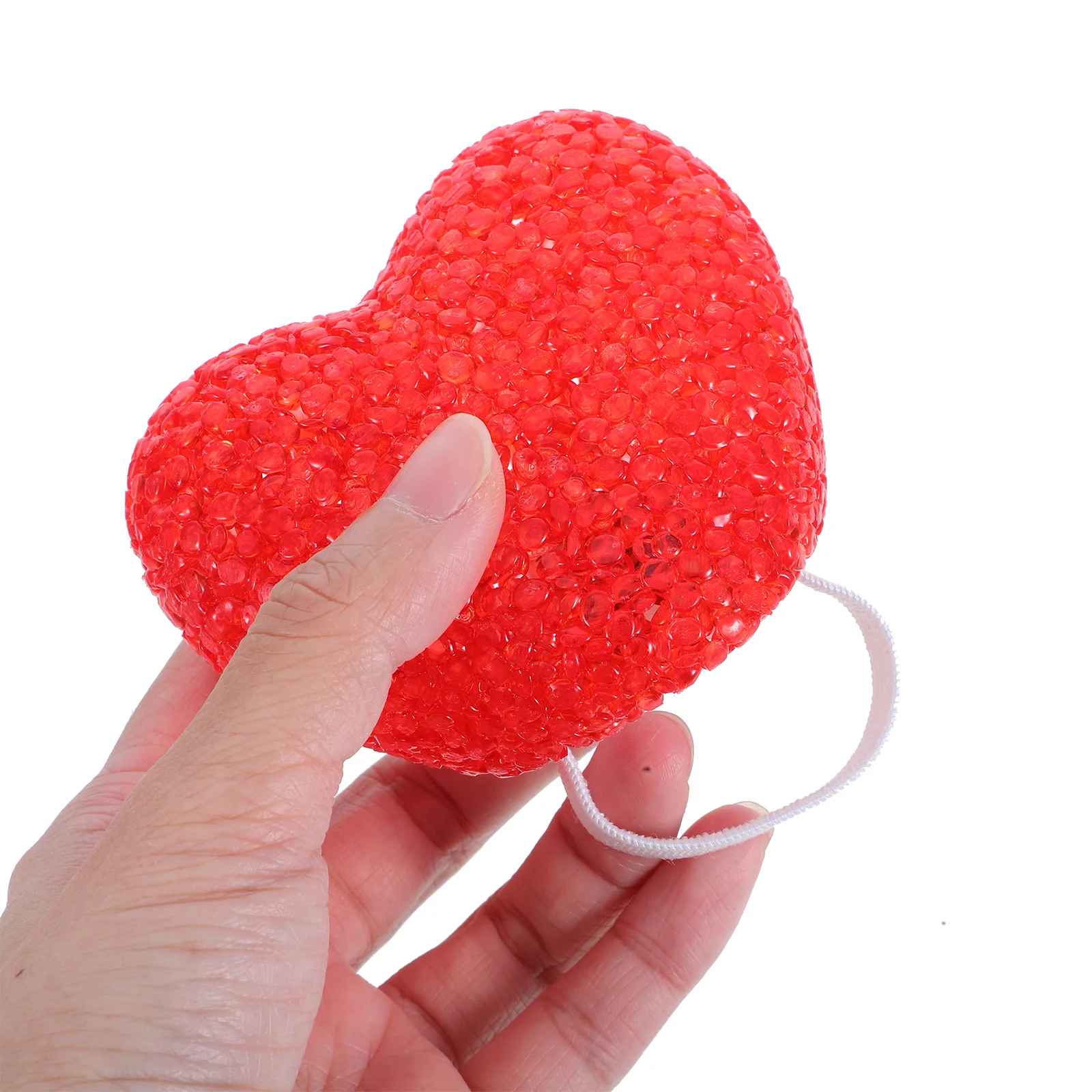 القلب LED ضوء الليل الأحمر 8cm عيد الحب رومانسية مصباح الحب ديكور الزفاف مصباح الحب LED تسجيل