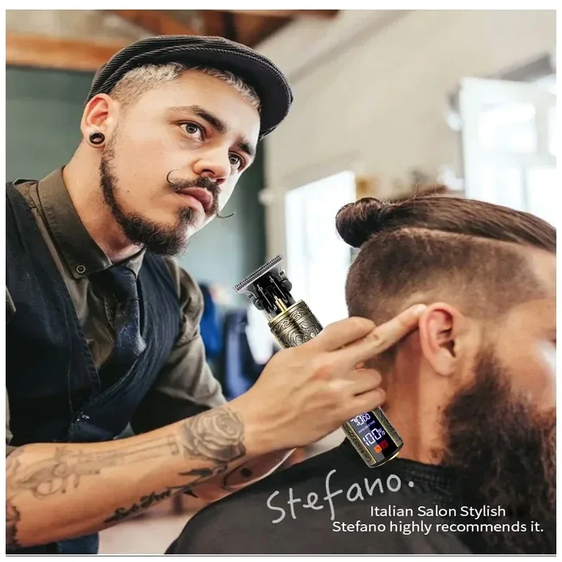 Portable Hairdressing Clipper Electric Grooming Kit for Men USB Fast Charging Approaching Zero Gapped Cutting Shaver
