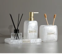 Pearly Transparent Bathroom Accessories Set 8