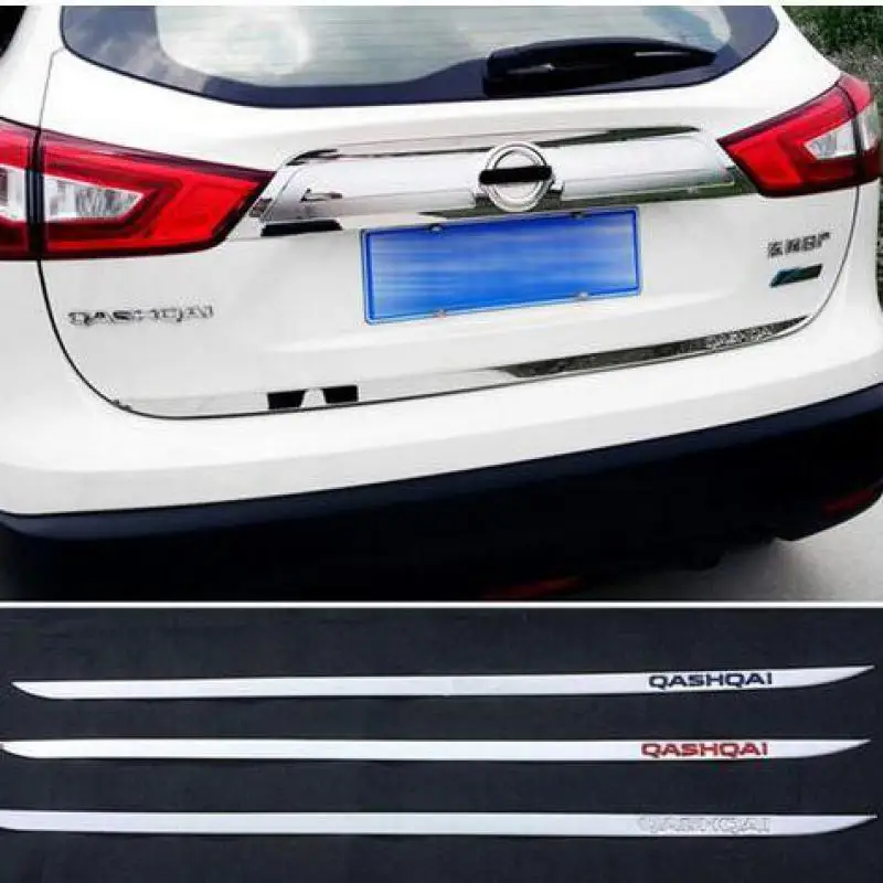 Car Accessories For Nissan Qashqai 2016-17-18-19-2020-2021-2022-2023 Tailgate Rear Door Bottom Cover Molding Trim Back Door Trim