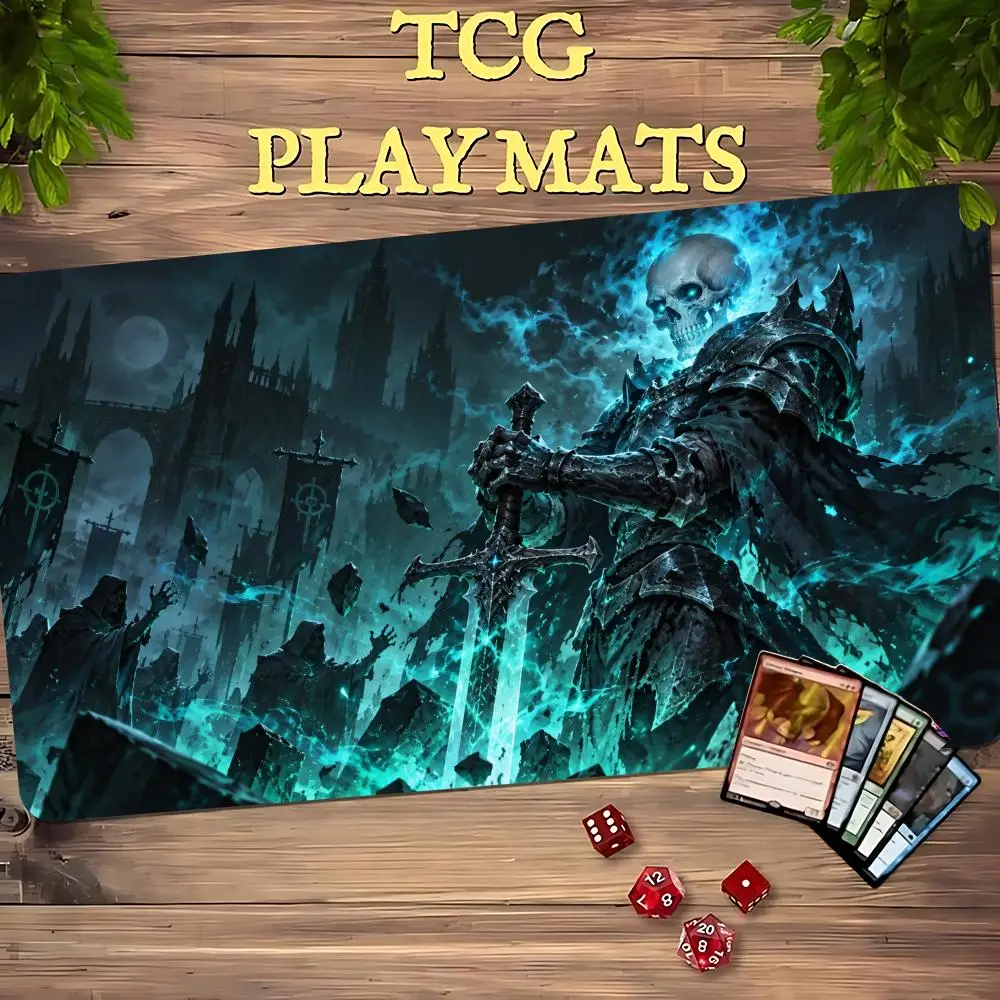 Shadow Sorcerer TCG Playmat Magic Card Battle Mat Non-Slip Durable Stitched Edge 35X60CM Desk Mat Tapete Magic Mat