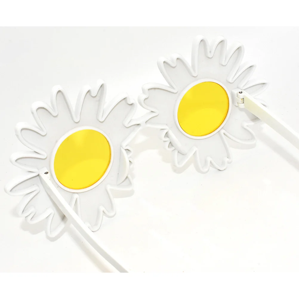 

Plastic Flower Decoration Glasses Accessories for Party Fancy Sunflower Trend Make Up Lightweight Comfortable Funny Design