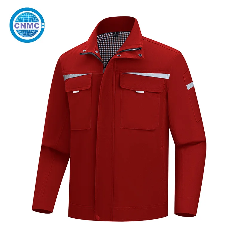 Poly-Cotton Brushed Twill Work Jacket Sturdy Wear Resistant Soft Breathable Workwear For Construction Farm Labor