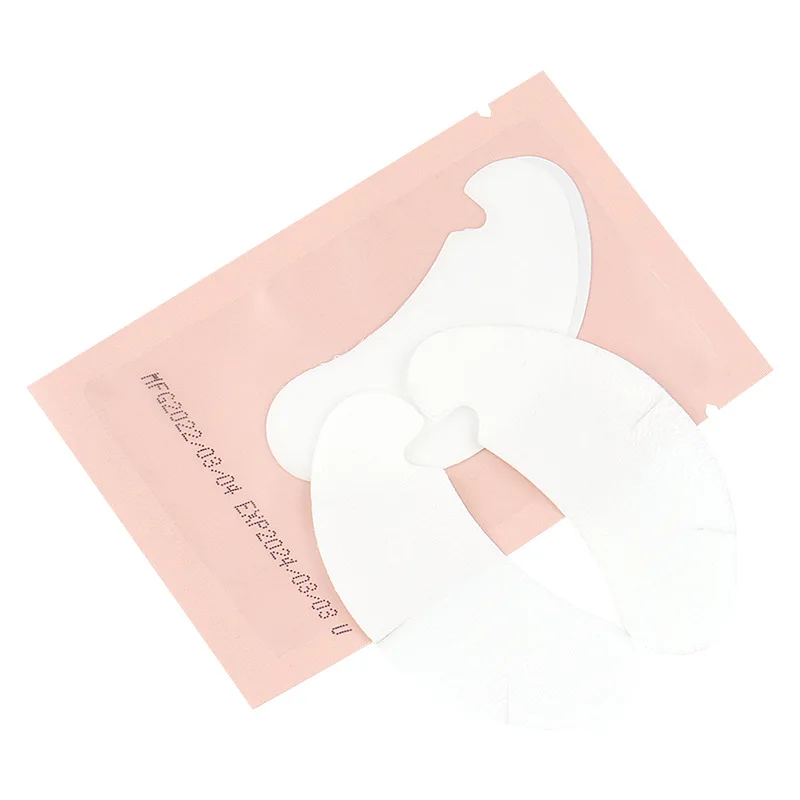 Parches de hidrogel para extensión de pestañas, almohadillas para ojos, máscara de extensión de pestañas, maquillaje, color aleatorio, 50 piezas