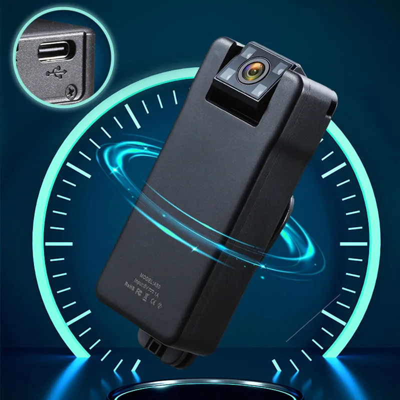 

Мини-камера Yaergor A50 с дистанционным управлением, 1080P, Wi-Fi, угол обзора 150 градусов