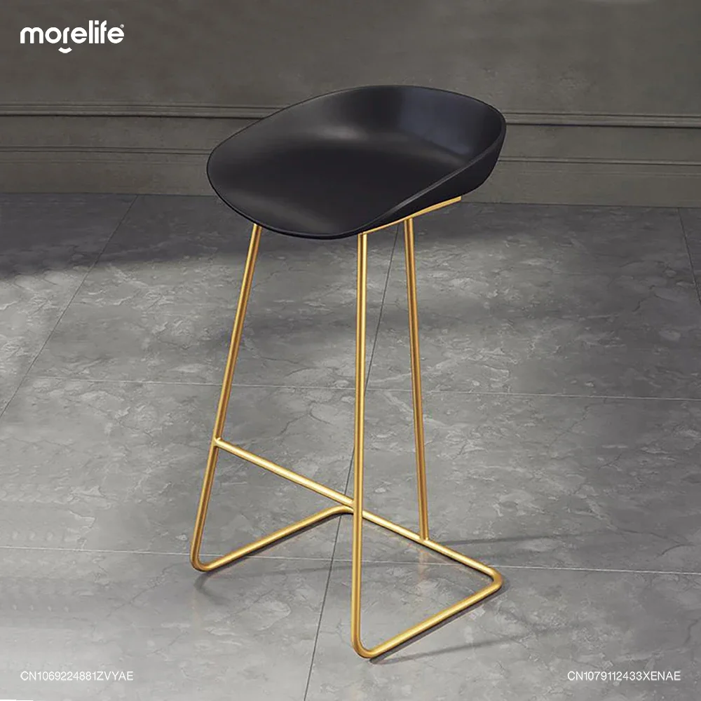 

Creative Modern Cashier High Feet Stool New Nordic Iron Art Bar Chairs Counter Stools Minimalist Hotel Cafe Bar Stool Furniture