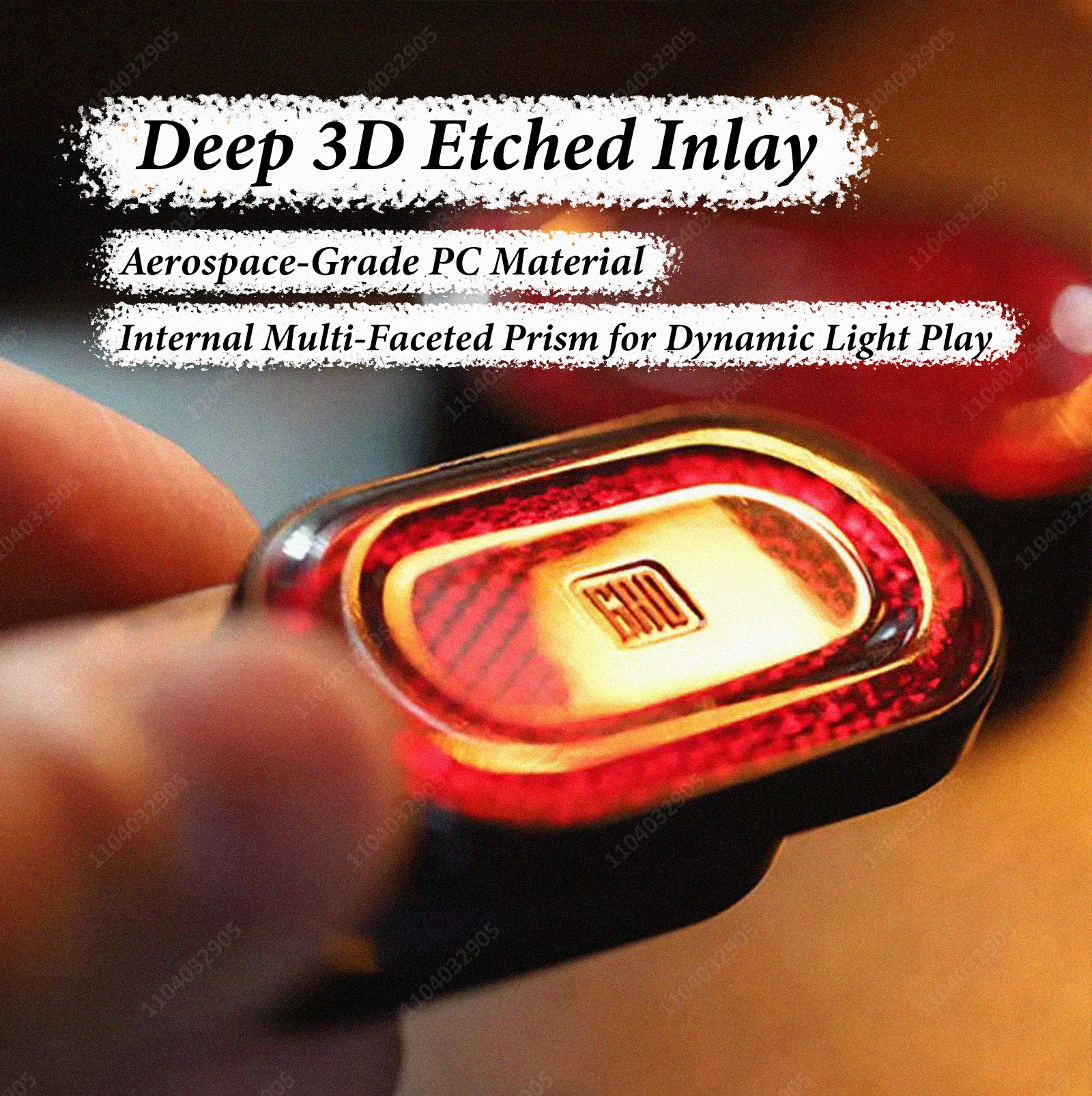 EDC GEM PC Fidget Slider Scheda meccanica Push Rich Coin Fidget Spinner Fidget Gear Gadget Sollievo dallo stress Anti ansia Ragazzo Regalo