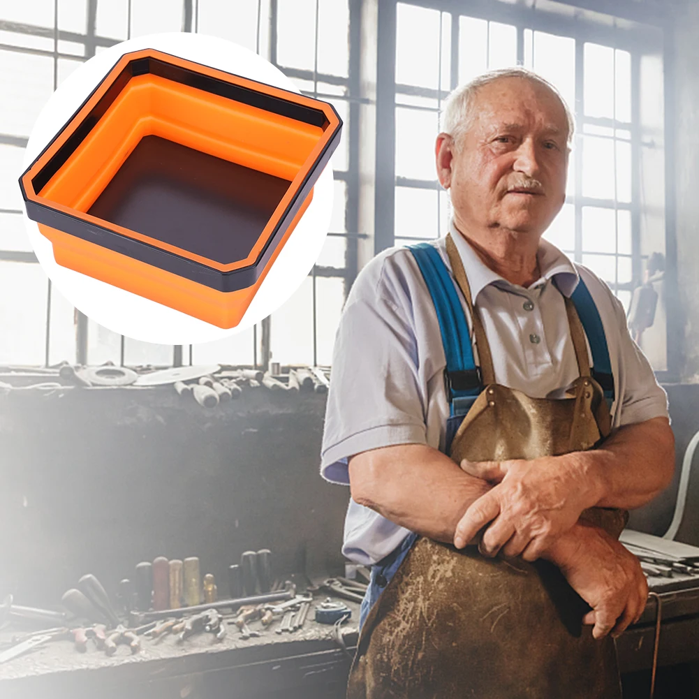 

Магнитный лоток для винтов 4,53 дюйма, многоцветный складной лоток для магнитных деталей, тарелка для хранения, лоток для винтовых болтов, гаек, шайб