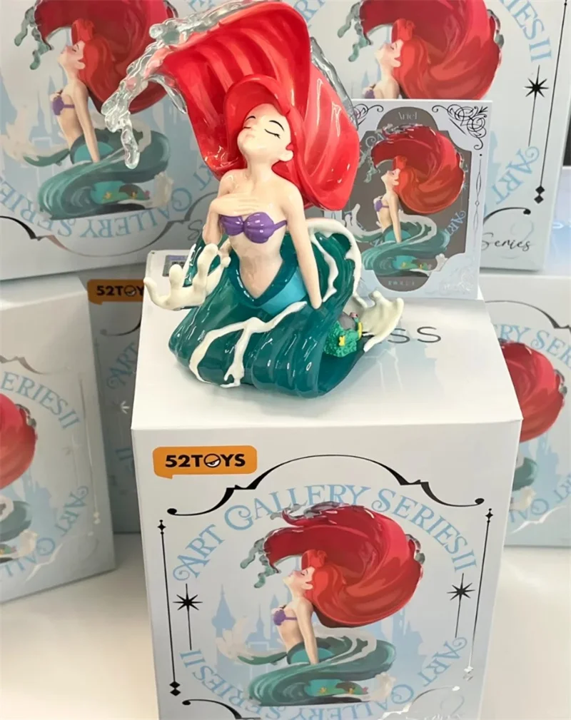 Disney Princess Artistic Mapping Blind Box Ii Series Ariel Jasmine Cinderella Aurora Snow White Anime Fgiure Model Toys Gift