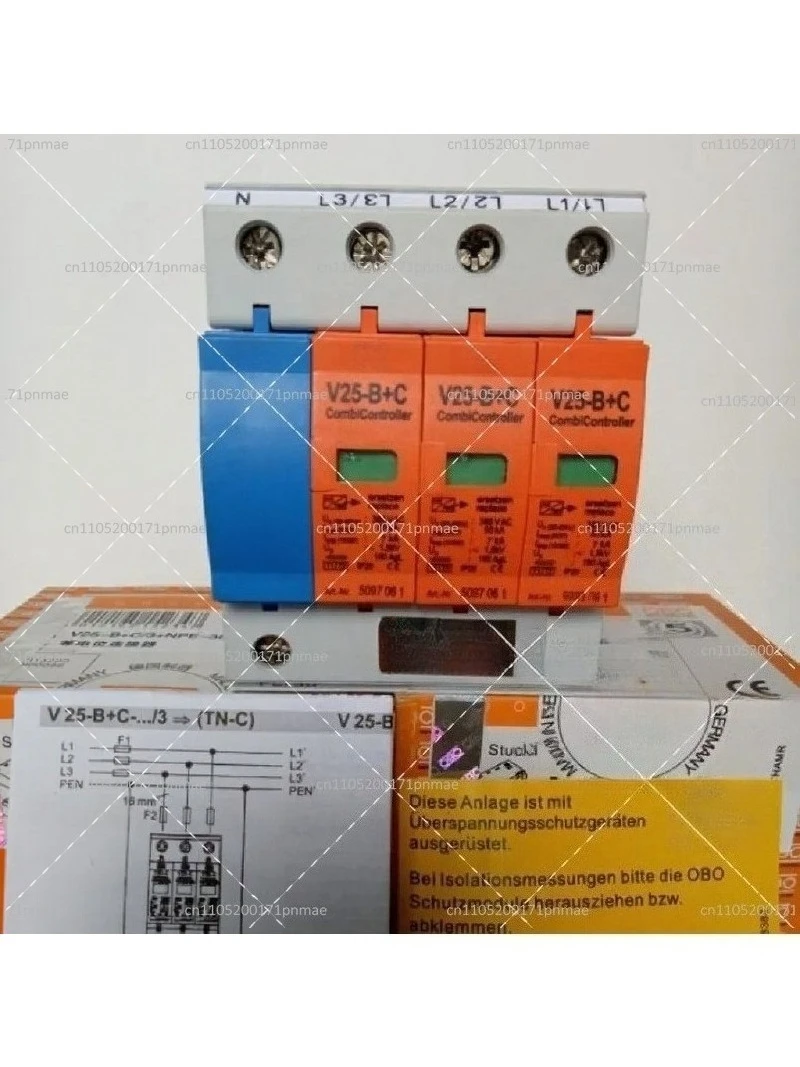 Surge Protector Lightning Arrester V20-C/3+NPE V25-B+C/3+NPE for Electrical Protection