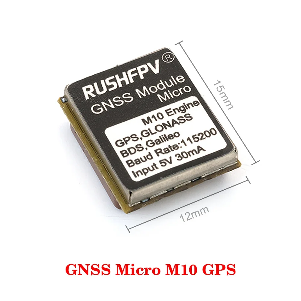 RUSHFPV GNSS Micro/ MINI/ PRO M10 Dual Protocol GPS Module Built-in Ceramic Antenna for Long Range RC FPV Drone