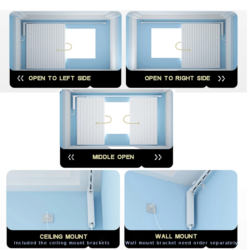 Imagem -06 - Tuya Zigbee Elétrica Inteligente Cortina Motor Super Silencioso Cortinas Faixa Cornice Rail Suporta Alice Alexa Google Última Geração