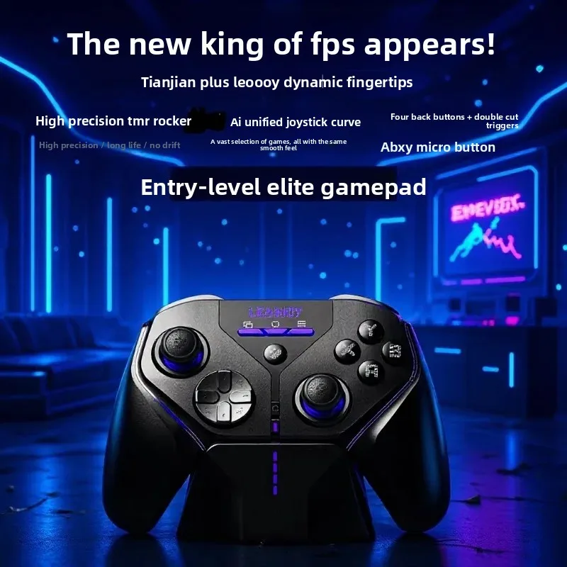 LeadJoy Xeno Plus Wireless Gamepad Controller with TMR Joystick No Drift Hall Linear Trigger Mechanical Micro ABXY Buttons
