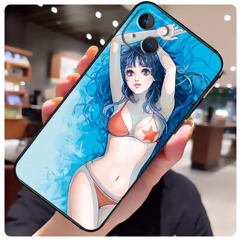 Sexy Anime Bikini Girl Ass Back Case For iPhone 13 Pro Max 16 15 11 12 14 Pro Max mini XR 15 16 Plus 16e Phone Cover