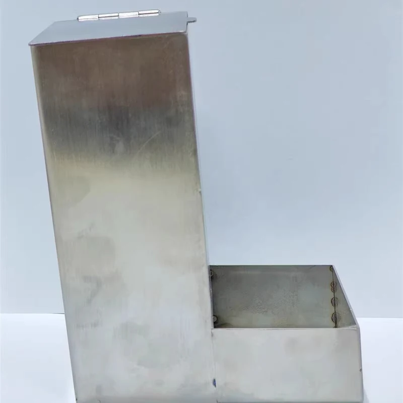 الفولاذ المقاوم للصدأ المغذية شينشيلا أرنب غينيا خنزير حمامة الدجاج الحيوانات الأليفة الصغيرة السلحفاة المغذية التلقائية الفولاذ المقاوم للصدأ النقي كبير #5