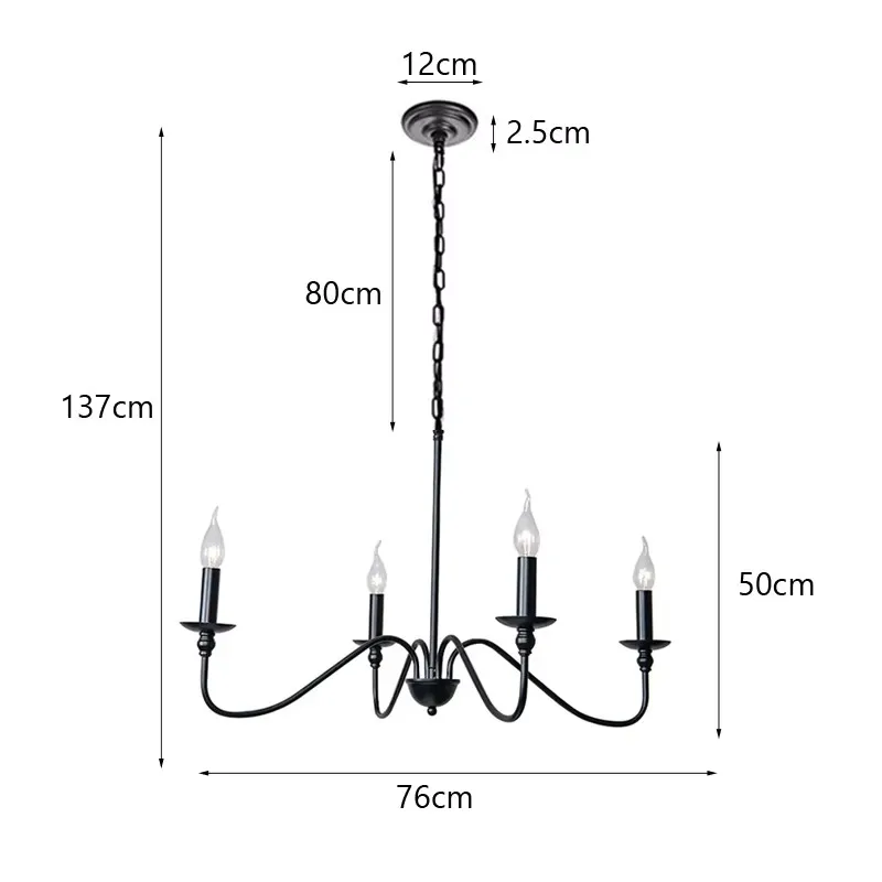 American Dining Room Multi head pendant Light Modern Home Industrial Wind Chandelier Living Room Kitchen Bedroom pendant Lamp