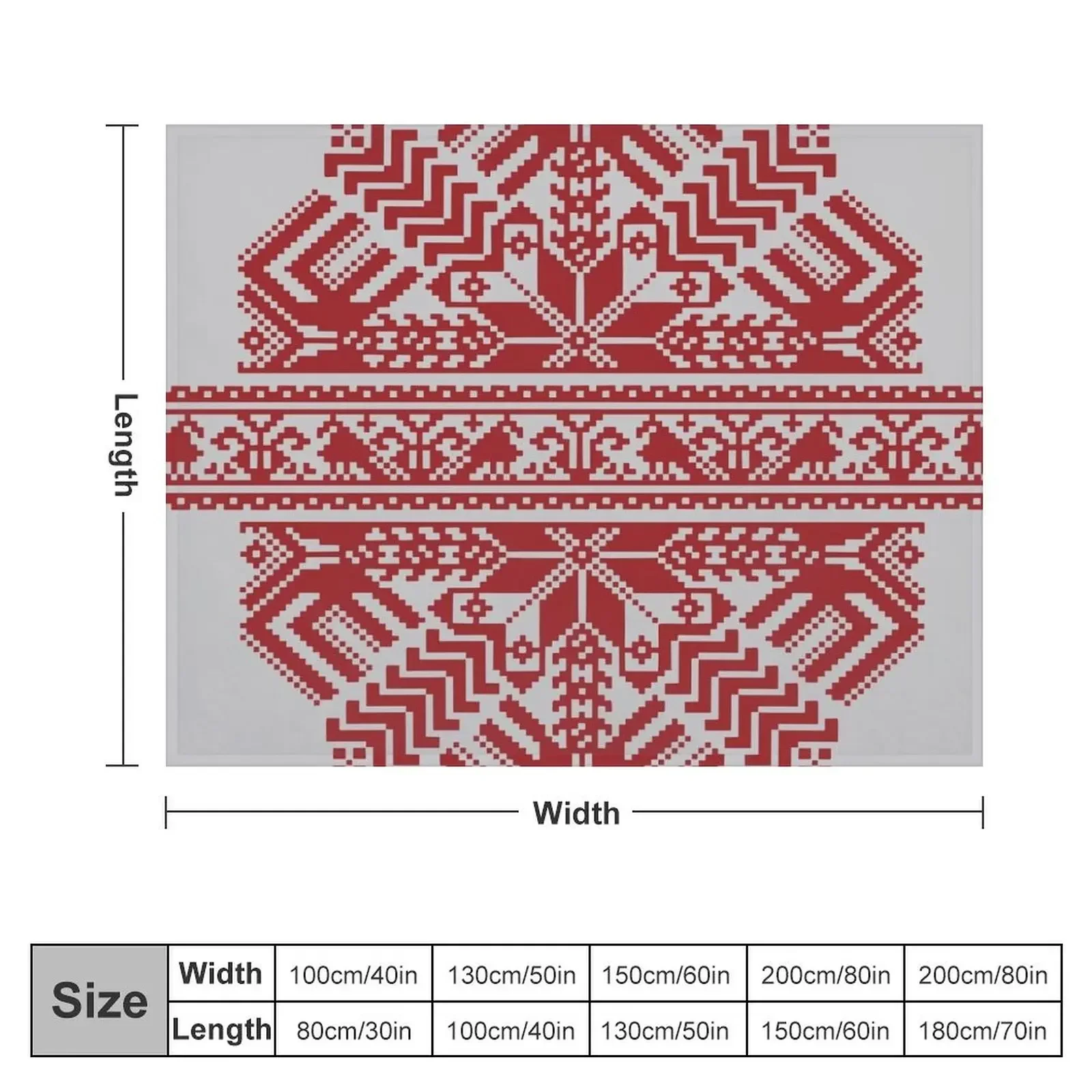 Baltic Traditional Ornament. Latvian Throw Blanket Sleeping Bag Hair Blankets