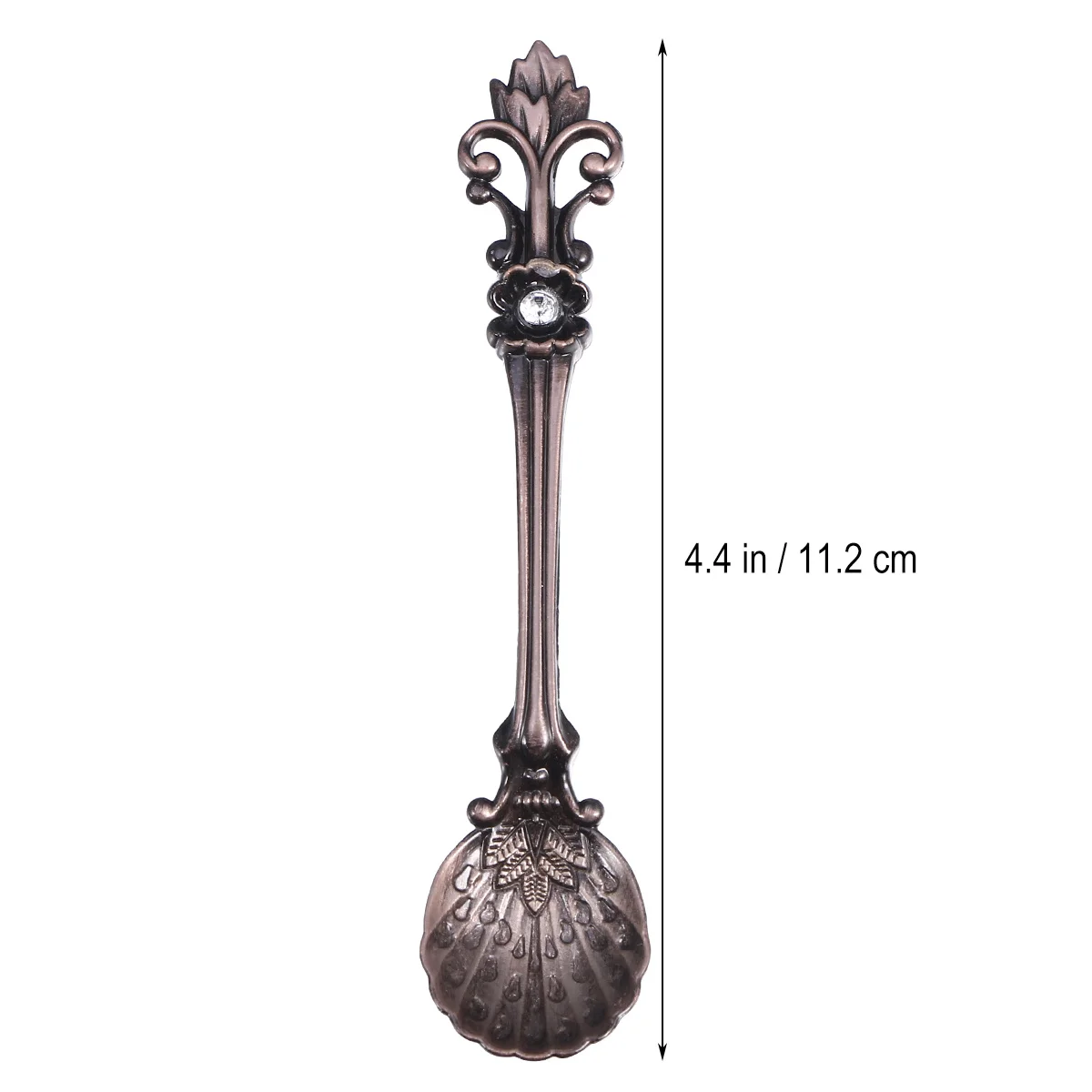 

8Pcs Vintage Copper Coffee Stirring Dessert Spoons Retro Mixing Spoons for Home Party Bar Vintage Spoon