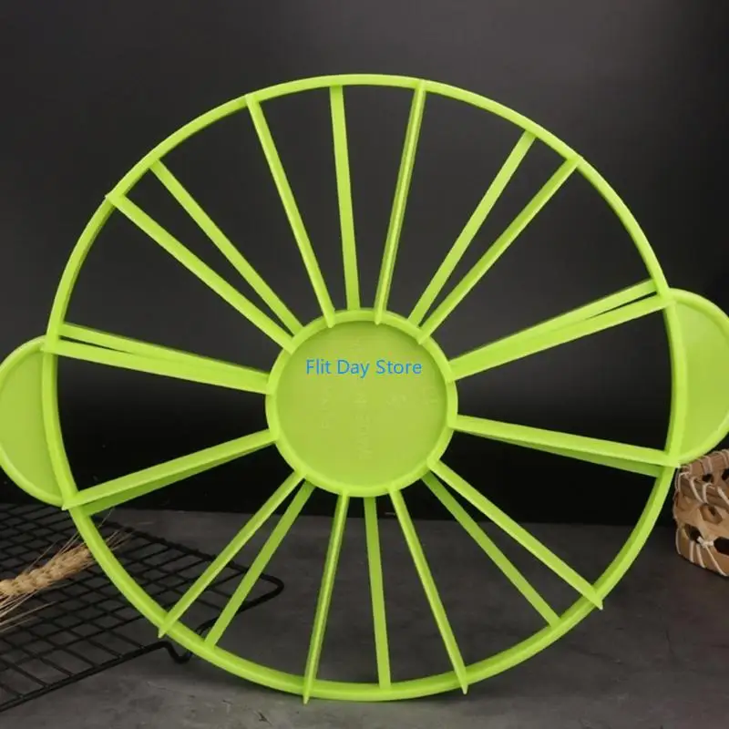 F92C Cake Divider Cake Slicer Cake 10/12 Pieces Slicer Cutter Cake Portion Maker Round Equal Portion Marker Baking Tool Green